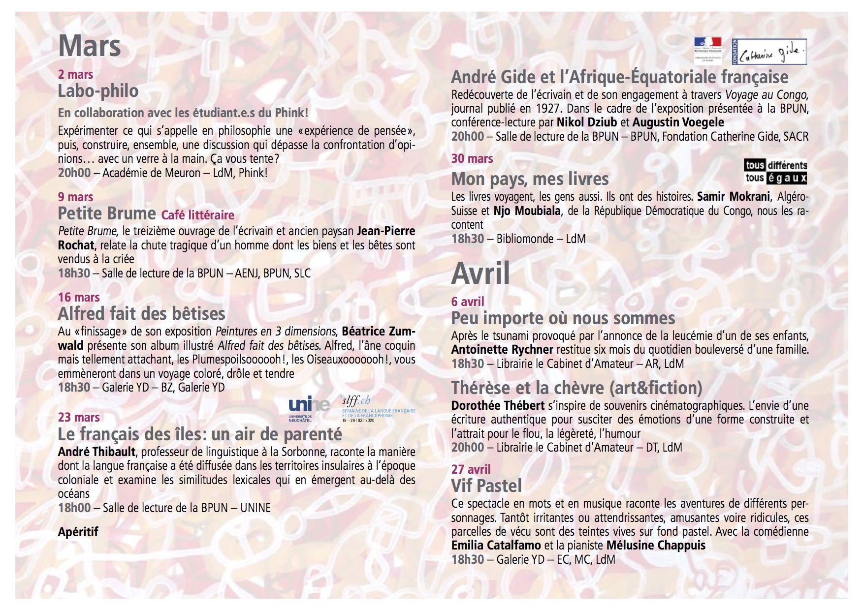 Lundis des Mots printemps 2020 internet